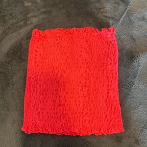 1st Kiss Pink Smocked Pencil Mini Top